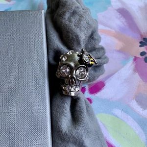ALEXANDER MCQUEEN Skull & Bee Cocktail Ring